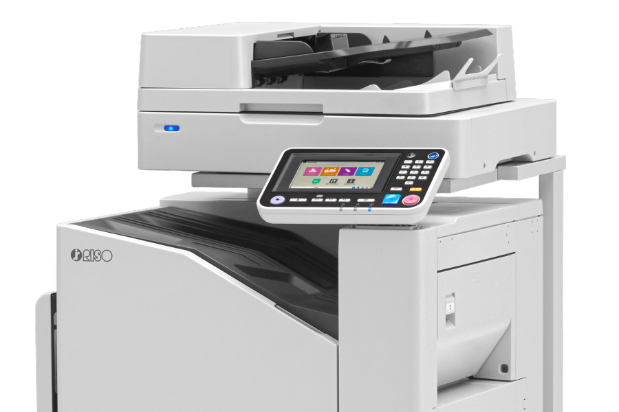 RISO FT-series chassis, manufacturer image; configuration varies